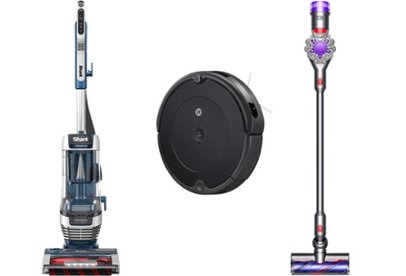 Stick vacuum, robot vacuum, upright vacuum