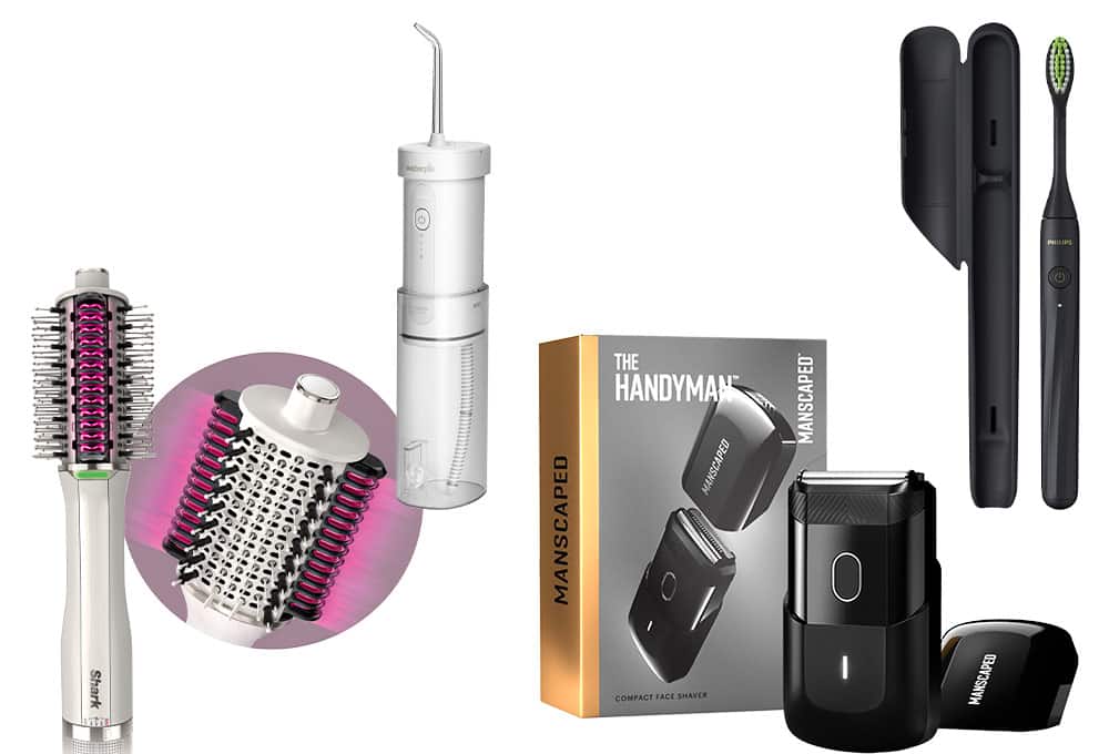 Water flosser, electric shaver, rechargeable toothbrush, hair straightener