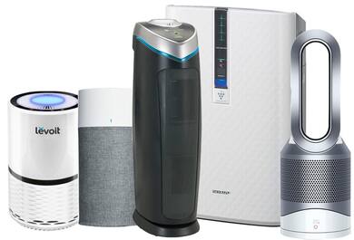 White humidifiers, black humidifier, silver humidifier