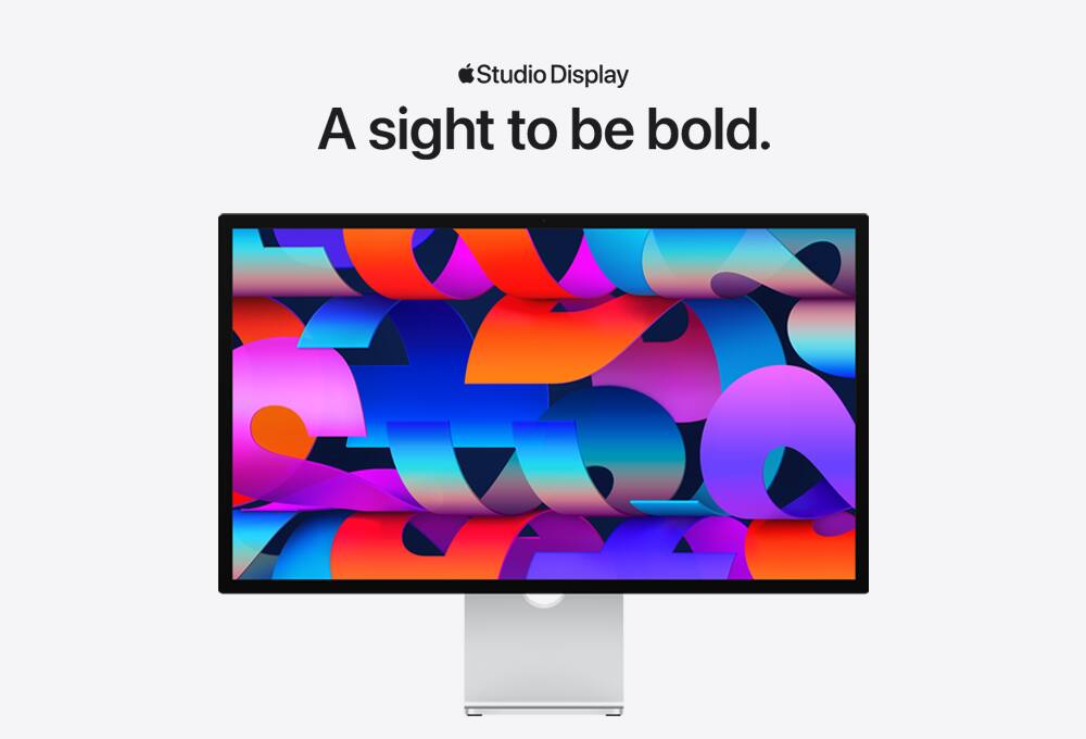 Studio Display. A sight to be bold.