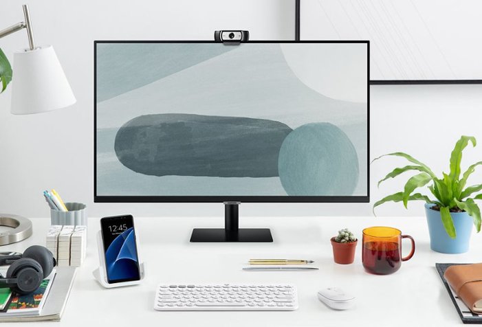 Monitor, keyboard, mouse