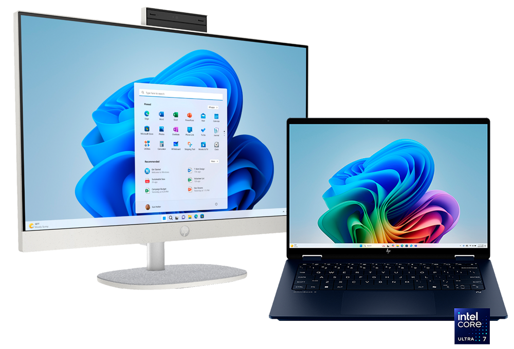 Laptop and desktop PCs