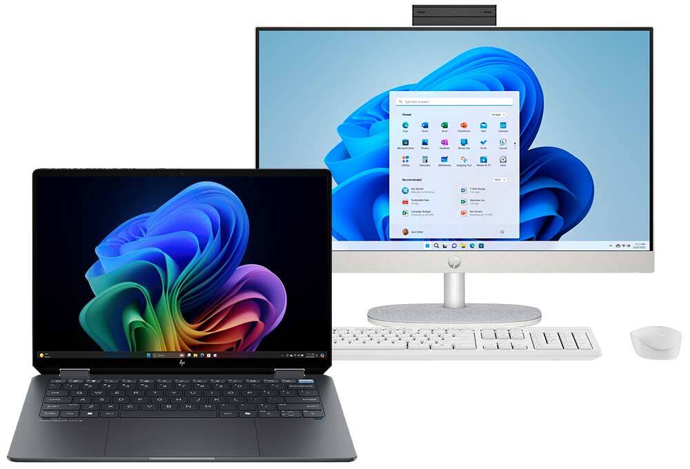 Laptop and desktop PC