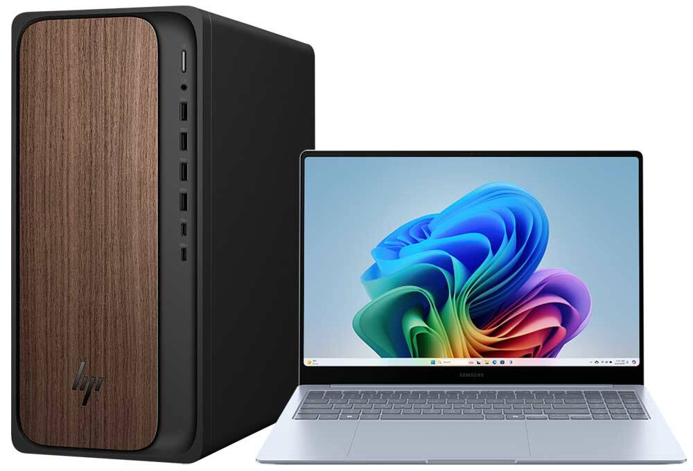 Laptop and desktop PCs