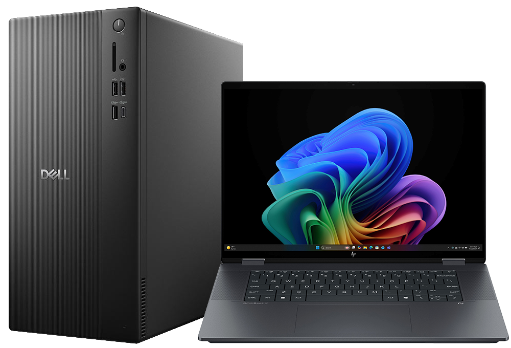 Laptop and desktop PCs