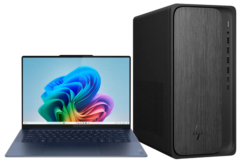 Laptop and desktop PCs