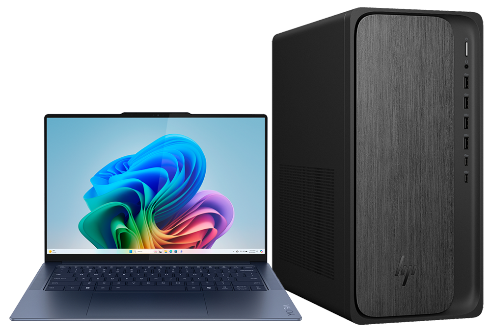 Laptop and desktop PCs