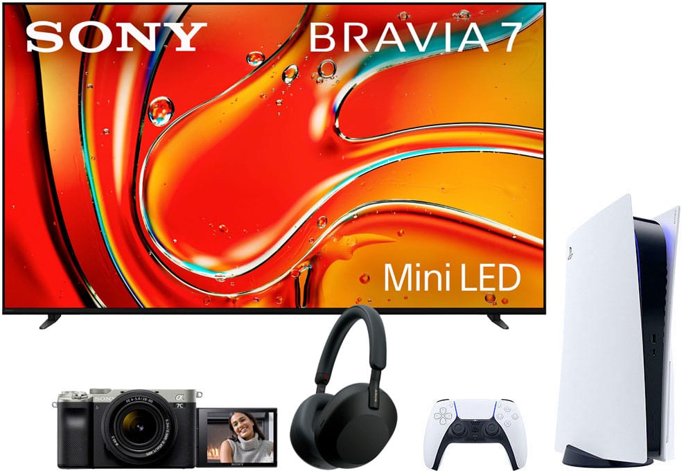 TV, headphones, gaming console, camera