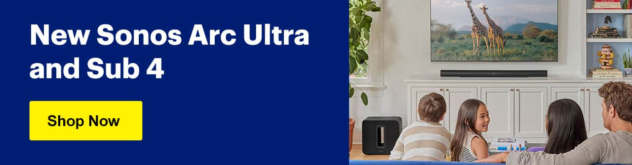 New Sonos Arc Ultra and Sub 4. Shop now.