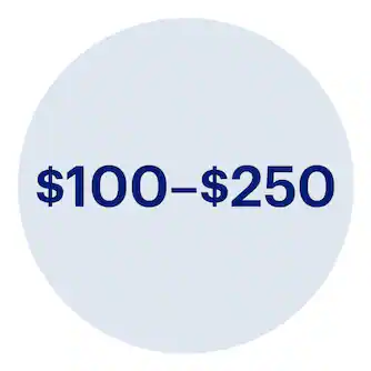 $100–$250