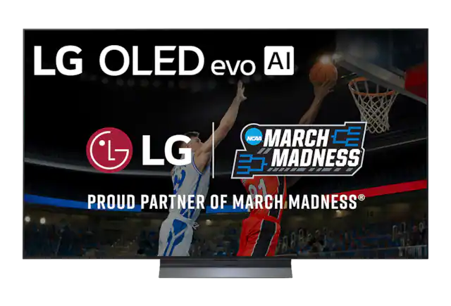 LG OLED evo AI TV, LG, proud partner of March Madness