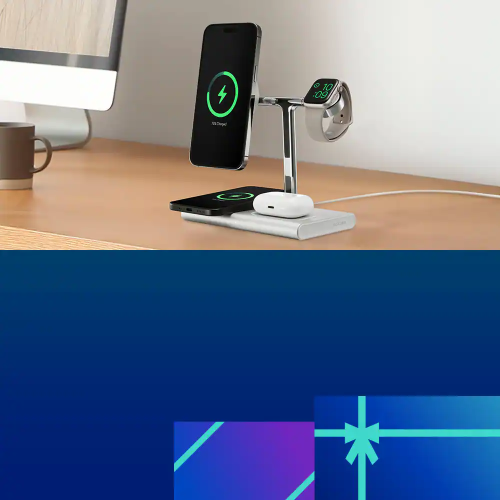 Wireless charger with devices