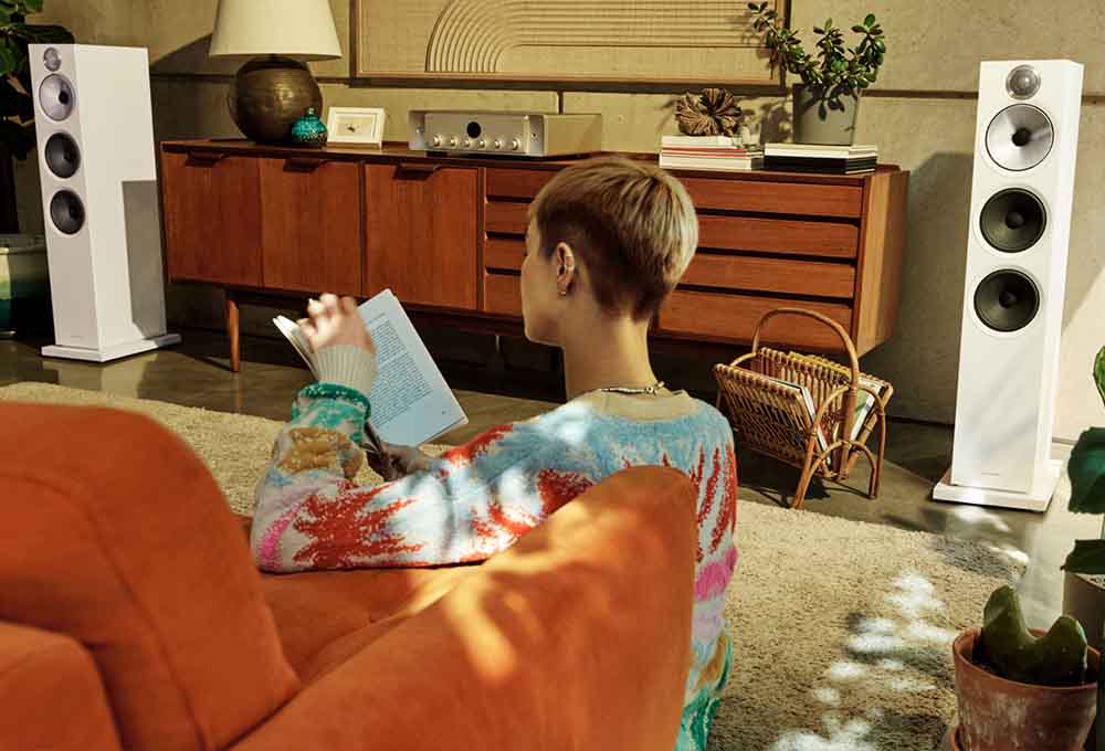 Person listening to music