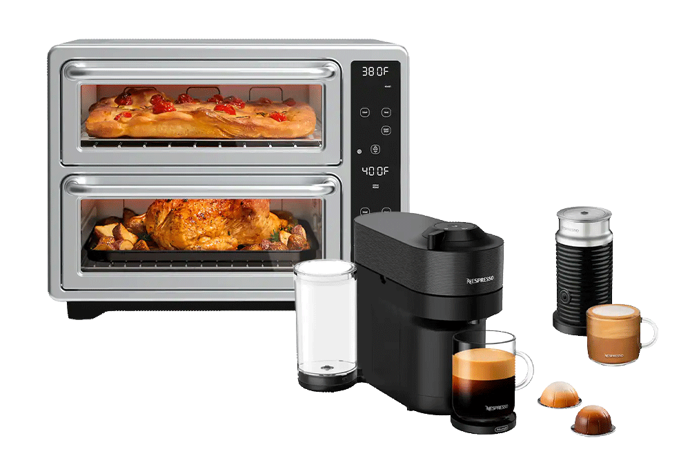 Espresso maker, toaster oven