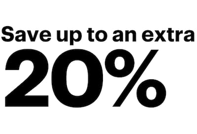 Save up to an extra 20%