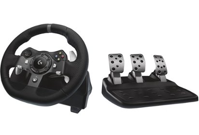 Racing wheel and pedals