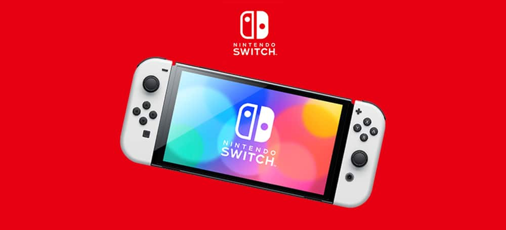 Nintendo Switch – OLED Model w/ Neon Red & Neon Blue Joy-Con