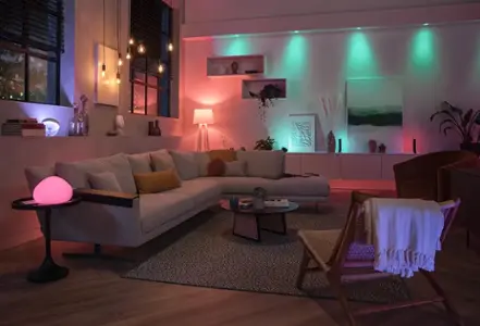 Lights in living space