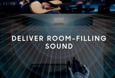 Deliver room-filling sound.