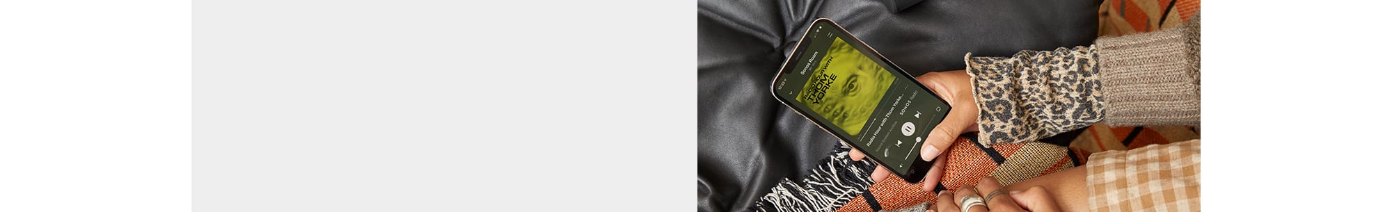 Person holding smartphone