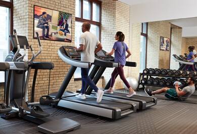 People working out.