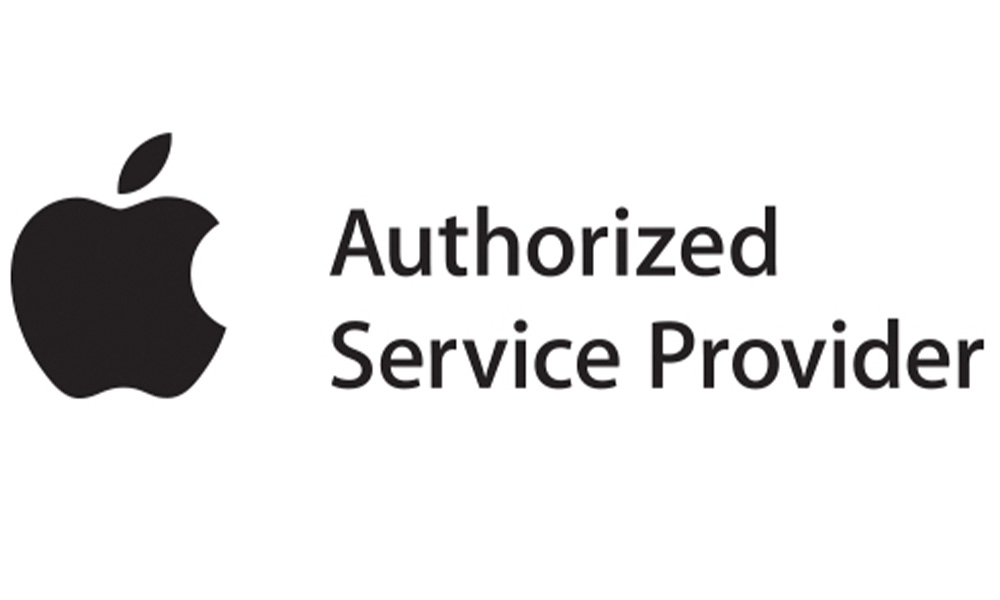 Apple logo. Apple Authorized Service Provider.
