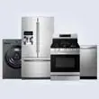 Refrigerator, range, washer, dishwasher