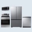 Microwave, refrigerator, range, dishwasher