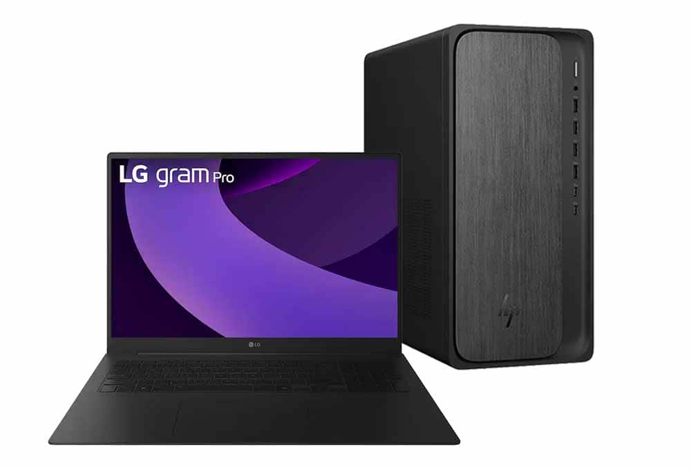 Laptop and desktop PCs