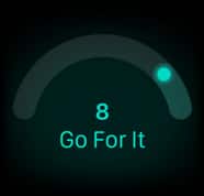 Readiness score of 8 and the words 'Go for it'