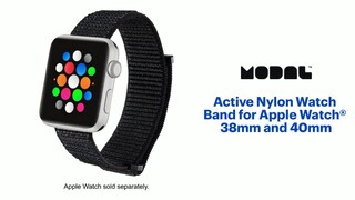 Modal™ Silicone Band for Apple Watch 38mm, 40mm, 41mm and Apple Watch  Series 8 41mm Black MD-AWBSB40 - Best Buy