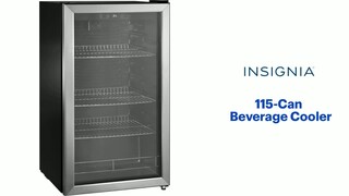 Insignia™ 115-Can Beverage Cooler Stainless Steel NS-BC115SS9