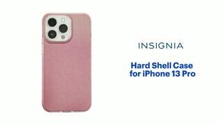 Insignia™ Hard Shell Case for iPhone 13 Gradient Rose Gold Glitter