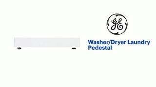 GE - 24" Washer/Dryer Laundry Pedestal - White