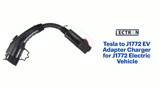 Lectron J1772 to Tesla EV Adapter Charger for Tesla Electric Vehicle Black  J1772TeslaUSAN - Best Buy