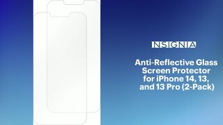 Insignia™ Anti-Reflective Glass Screen Protector for iPhone 14 Pro (2-Pack)  Clear NS-14PARGLS2 - Best Buy