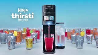  Ninja Thirsti Drink System, Soda Maker, Create Unique Sparkling  & Still Drinks, Personalize Size & Flavor, Carbonated Water Machine, 60L  CO2 Cylinder & Variety of Flavored Water Drops, Black WC1001: Home