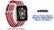 Modal™ - Woven Nylon Watch Band for Apple Watch 38mm and 40mm - Red and White Stripes Features video 0 minutes 45 seconds