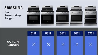 Buy Samsung 6.3 cu. ft. Smart Gas Range - NX60A6751SG