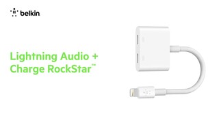 Belkin Lightning Audio with Charge Adapter White F8J198BTWHT