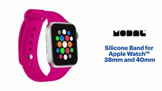 Apple Bracelet Boucle unique pour Apple Watch Series 1-9 / SE - 38/40/41 mm  - Taille 8 - Pink Citrus