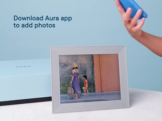 Best Buy: Aura Mason Luxe 9.7'' LCD Wi-Fi Digital Photo Frame Sandstone  AF700-WHT