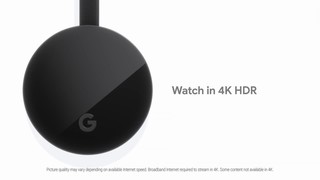 Google Chromecast Ultra HD 4K HDR WiFi Media Streaming Stick Black  811571018291 