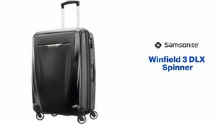 Samsonite Winfield 3 DLX Spinner 78/28 Checked Luggage Silver +