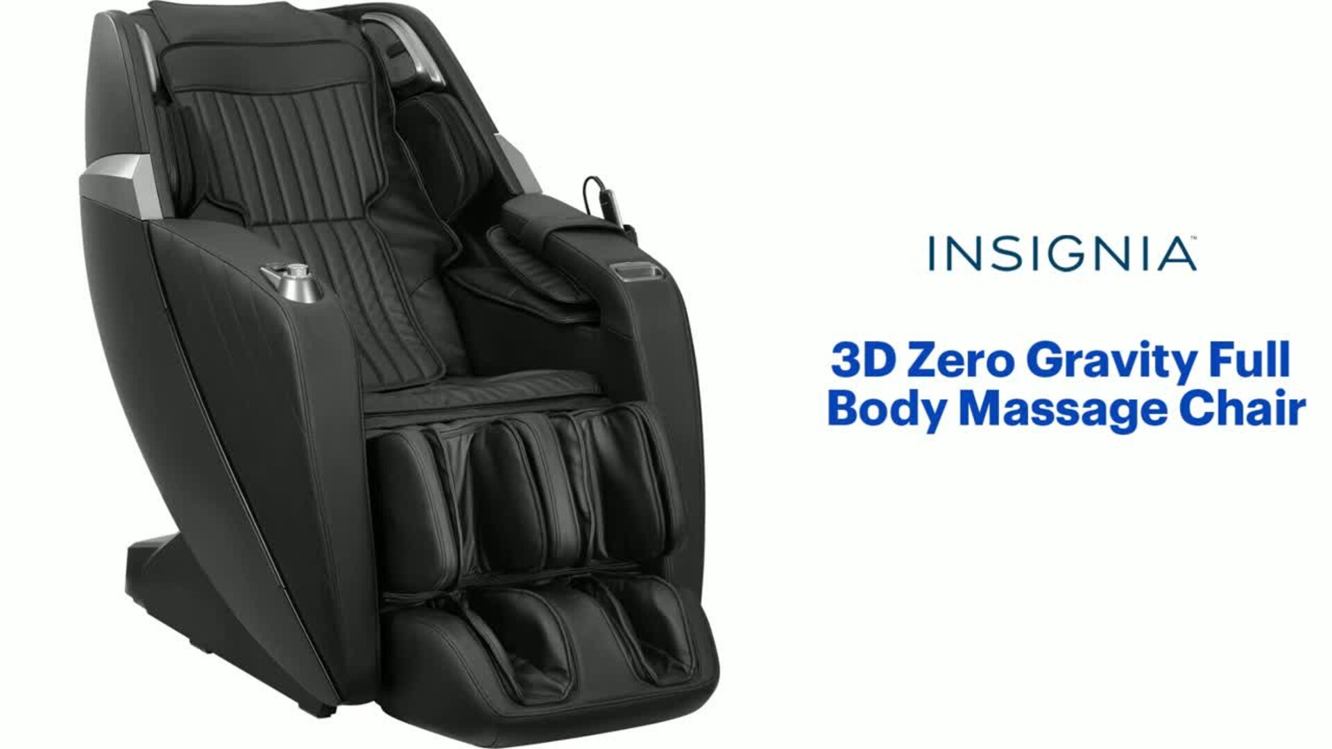 Insignia™ 3D Zero Gravity Full Body Massage Chair Black NS 