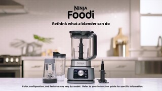 Ninja SS351 Foodi Power Blender & Processor System 1400 WP Smoothie Bowl  Maker & Nutrient Extractor* 6 Functions for Bowls, Spreads, Dough & More