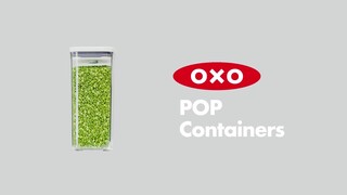 OXO GG 3-PC Small Square Short Pop Container Set Clear 11236200 - Best Buy
