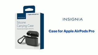 Best Buy: Platinum™ Leather Case for Apple AirPods Pro Black PT