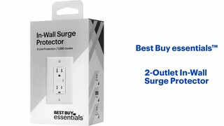 Best Buy essentials™ 6-Outlet 1,080 Joules Surge Protector Black BE-H206 -  Best Buy