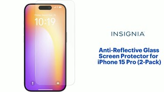 Insignia™ Anti-Reflective Glass Screen Protector for iPhone 15 Pro (2-Pack)  Clear NS-15PGLS2 - Best Buy